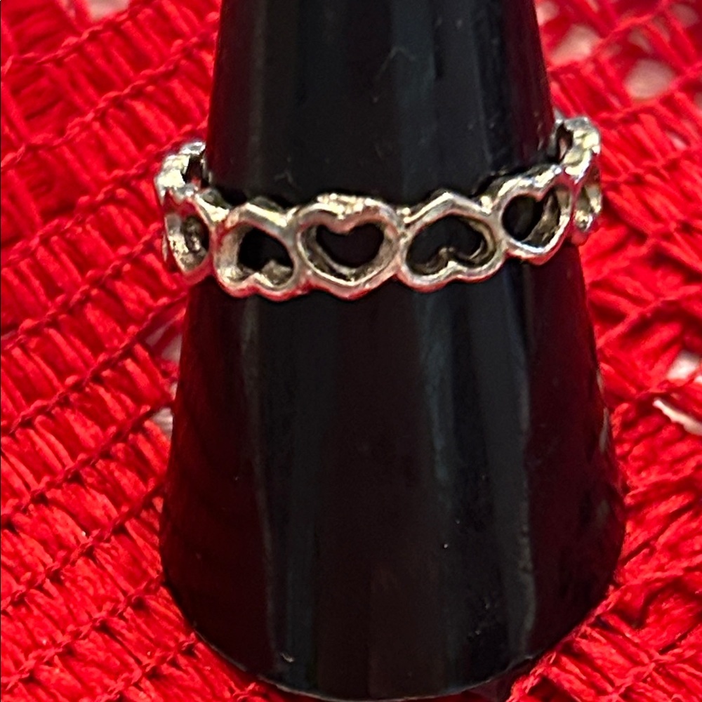 Silver Timeless Hearts of Eternity Ring
